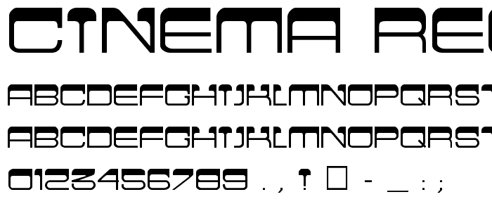 Cinema Regular font